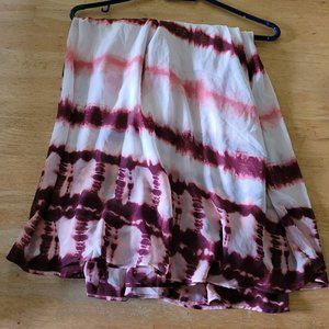 Red and Pink Skirt Plus Size